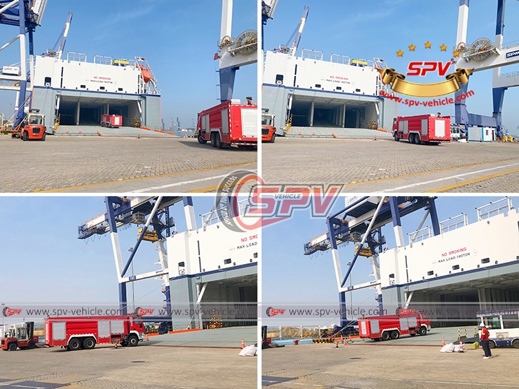 Dry Powder Water Foam Fire Truck IVECO - In  Port